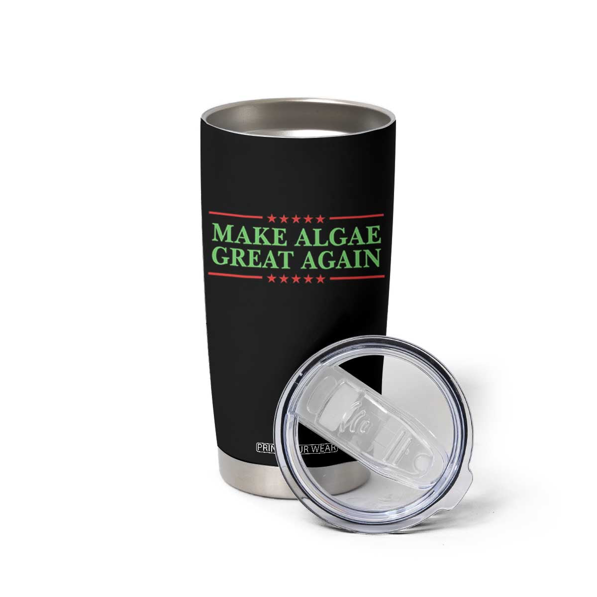 Make Algae Great Again Retro Tumbler Cup Funny Lincoln Memorial Reflecting Pool Parody Meme