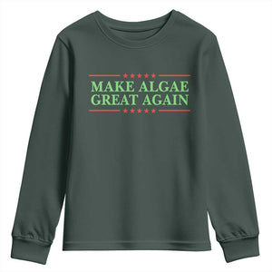 Make Algae Great Again Retro Youth Sweatshirt Funny Lincoln Memorial Reflecting Pool Parody Meme
