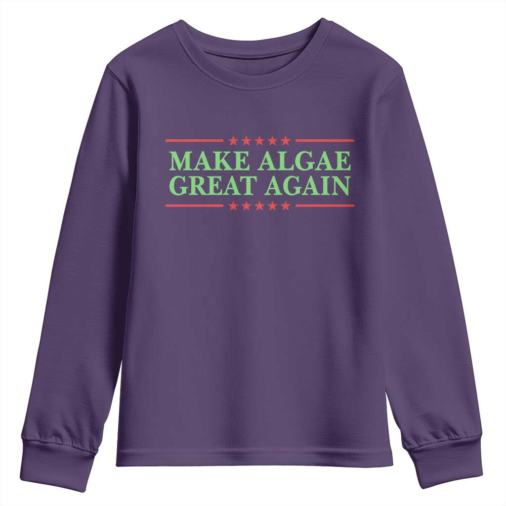 Make Algae Great Again Retro Youth Sweatshirt Funny Lincoln Memorial Reflecting Pool Parody Meme