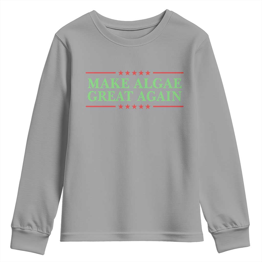 Make Algae Great Again Retro Youth Sweatshirt Funny Lincoln Memorial Reflecting Pool Parody Meme