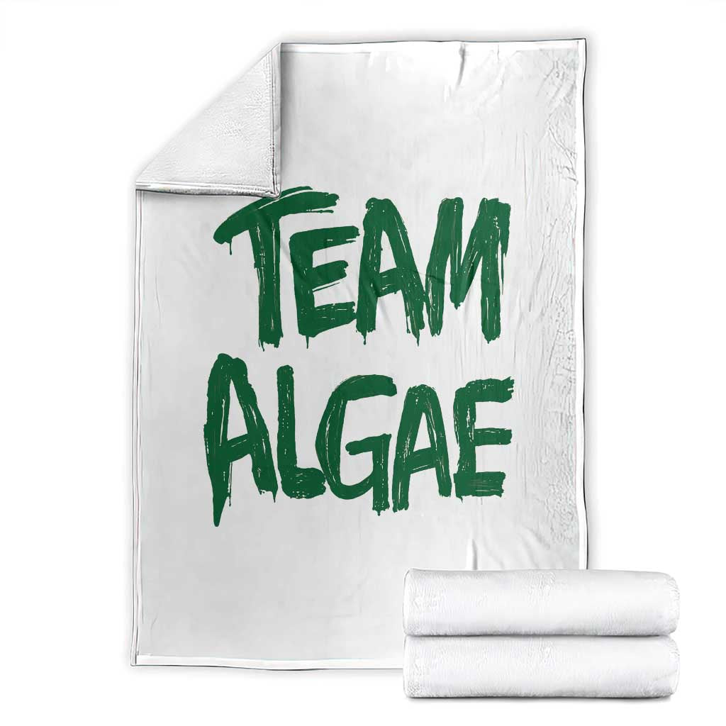 Team Algae Slime Dripping Style Graphic Throw Blanket Viral Lincoln Memorial Reflecting Pool Swamp Meme