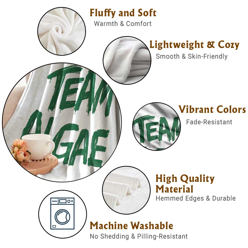 Team Algae Slime Dripping Style Graphic Throw Blanket Viral Lincoln Memorial Reflecting Pool Swamp Meme