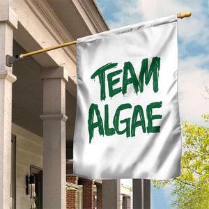 Team Algae Slime Dripping Style Graphic Garden Flag Viral Lincoln Memorial Reflecting Pool Swamp Meme