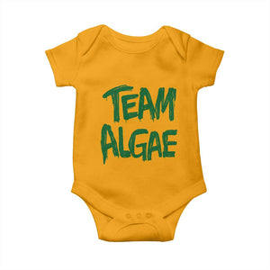 Team Algae Slime Dripping Style Graphic Baby Onesie Viral Lincoln Memorial Reflecting Pool Swamp Meme