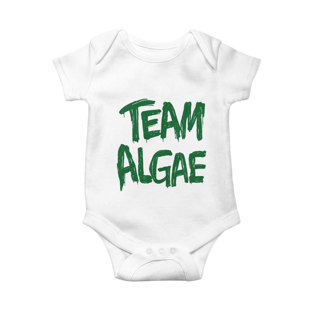 Team Algae Slime Dripping Style Graphic Baby Onesie Viral Lincoln Memorial Reflecting Pool Swamp Meme