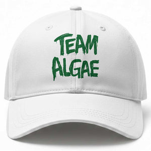 Team Algae Slime Dripping Style Graphic Baseball Cap Viral Lincoln Memorial Reflecting Pool Swamp Meme