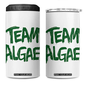 Team Algae Slime Dripping Style Graphic 4 in 1 Can Cooler Tumbler Viral Lincoln Memorial Reflecting Pool Swamp Meme