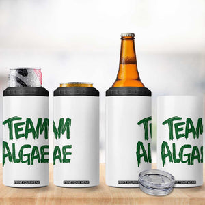 Team Algae Slime Dripping Style Graphic 4 in 1 Can Cooler Tumbler Viral Lincoln Memorial Reflecting Pool Swamp Meme