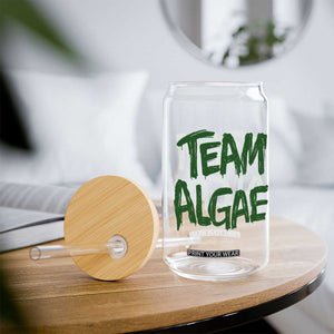 Team Algae Slime Dripping Style Graphic Glass Can Viral Lincoln Memorial Reflecting Pool Swamp Meme
