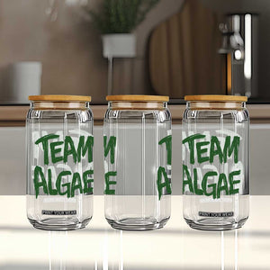 Team Algae Slime Dripping Style Graphic Glass Can Viral Lincoln Memorial Reflecting Pool Swamp Meme