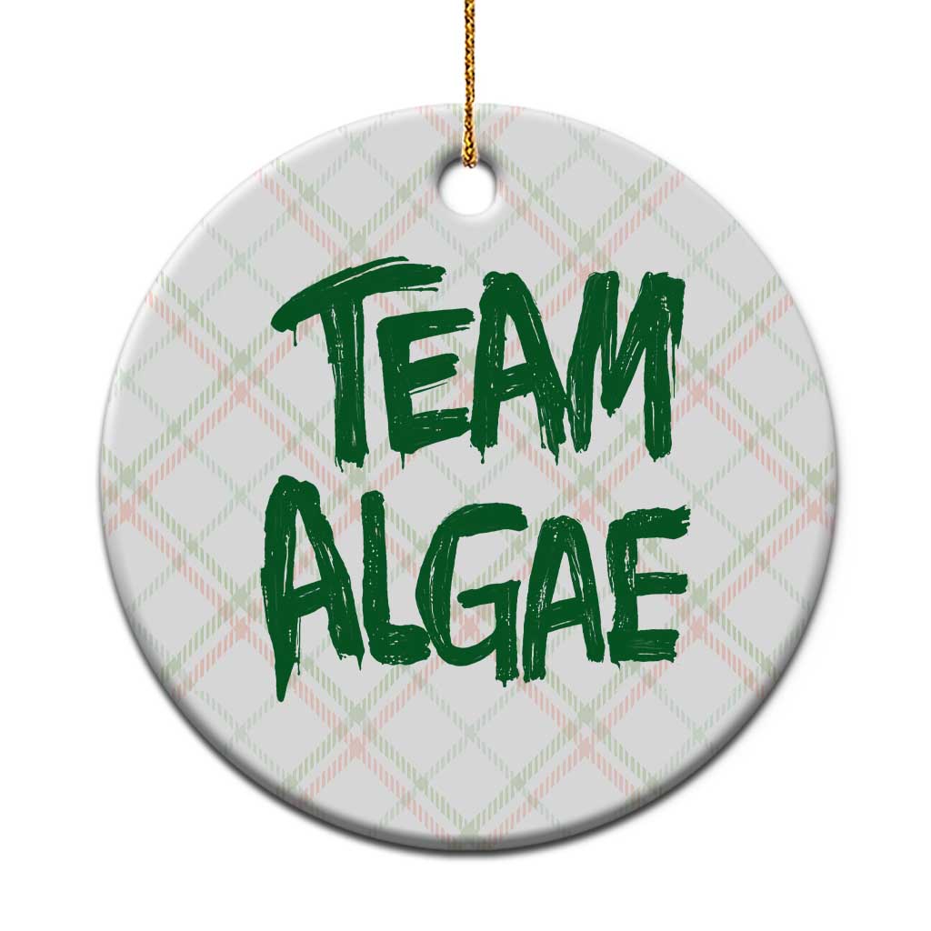 Team Algae Slime Dripping Style Graphic Ceramic Ornament Viral Lincoln Memorial Reflecting Pool Swamp Meme