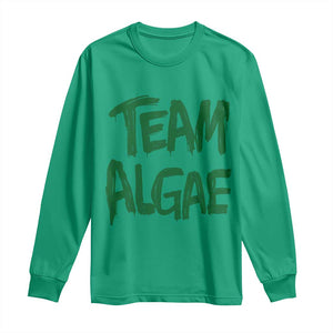 Team Algae Slime Dripping Style Graphic Long Sleeve Shirt Viral Lincoln Memorial Reflecting Pool Swamp Meme