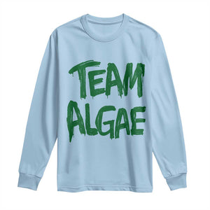 Team Algae Slime Dripping Style Graphic Long Sleeve Shirt Viral Lincoln Memorial Reflecting Pool Swamp Meme