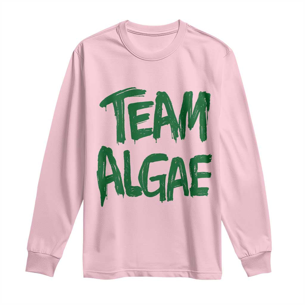 Team Algae Slime Dripping Style Graphic Long Sleeve Shirt Viral Lincoln Memorial Reflecting Pool Swamp Meme
