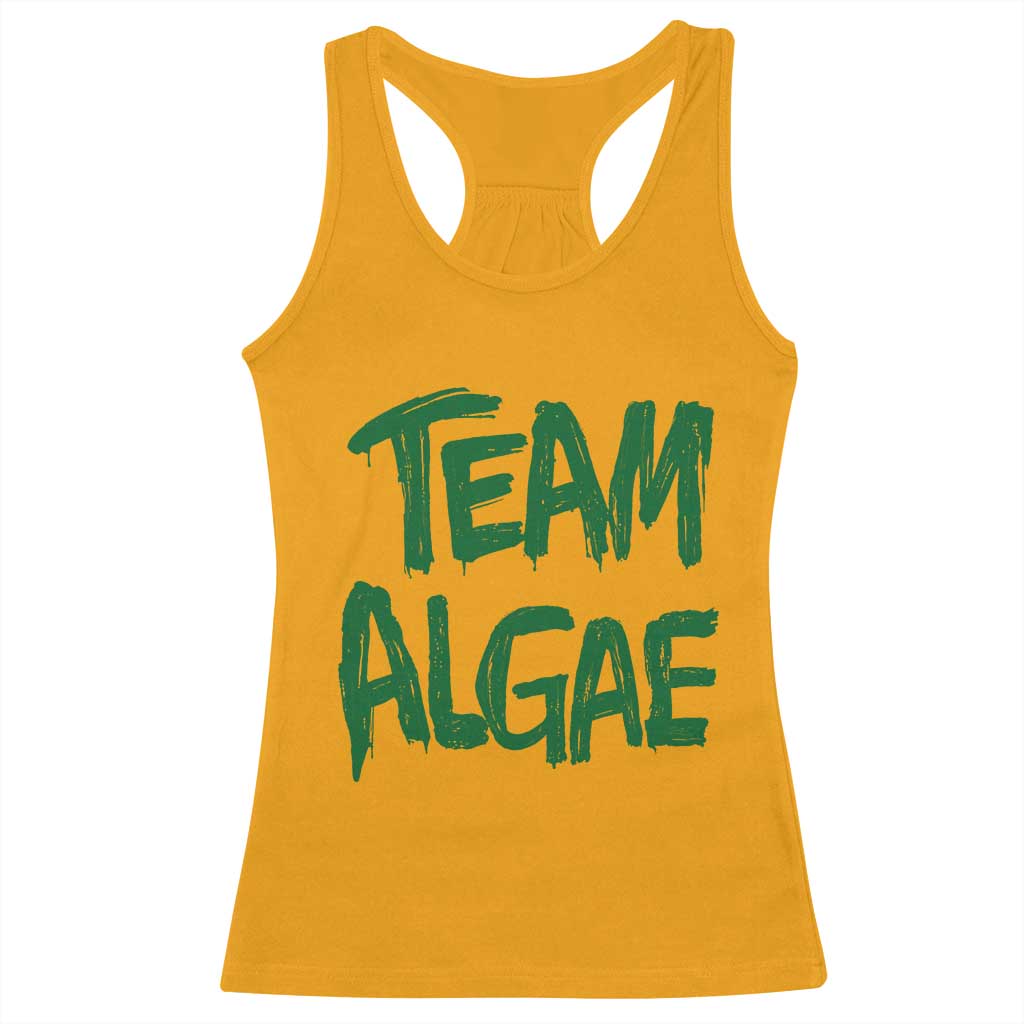 Team Algae Slime Dripping Style Graphic Racerback Tank Top Viral Lincoln Memorial Reflecting Pool Swamp Meme