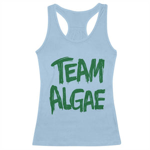 Team Algae Slime Dripping Style Graphic Racerback Tank Top Viral Lincoln Memorial Reflecting Pool Swamp Meme
