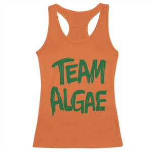 Team Algae Slime Dripping Style Graphic Racerback Tank Top Viral Lincoln Memorial Reflecting Pool Swamp Meme