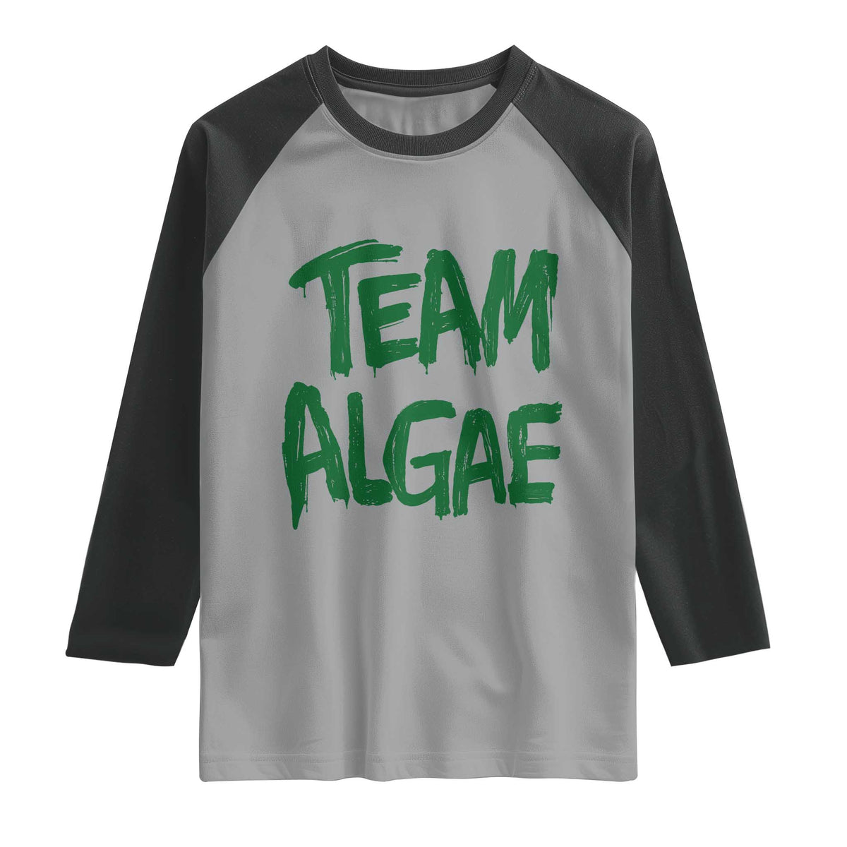 Team Algae Slime Dripping Style Graphic Raglan Shirt Viral Lincoln Memorial Reflecting Pool Swamp Meme