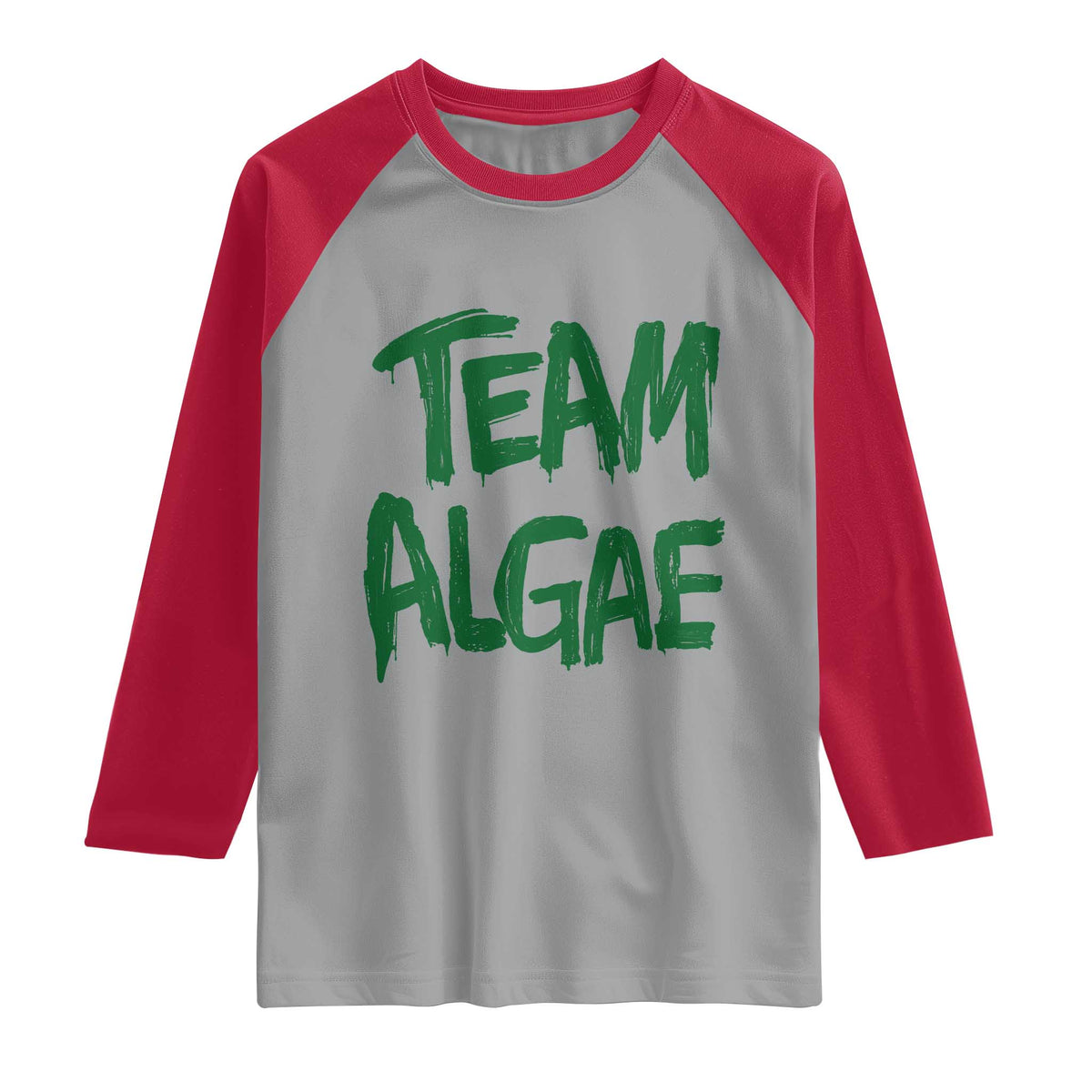 Team Algae Slime Dripping Style Graphic Raglan Shirt Viral Lincoln Memorial Reflecting Pool Swamp Meme