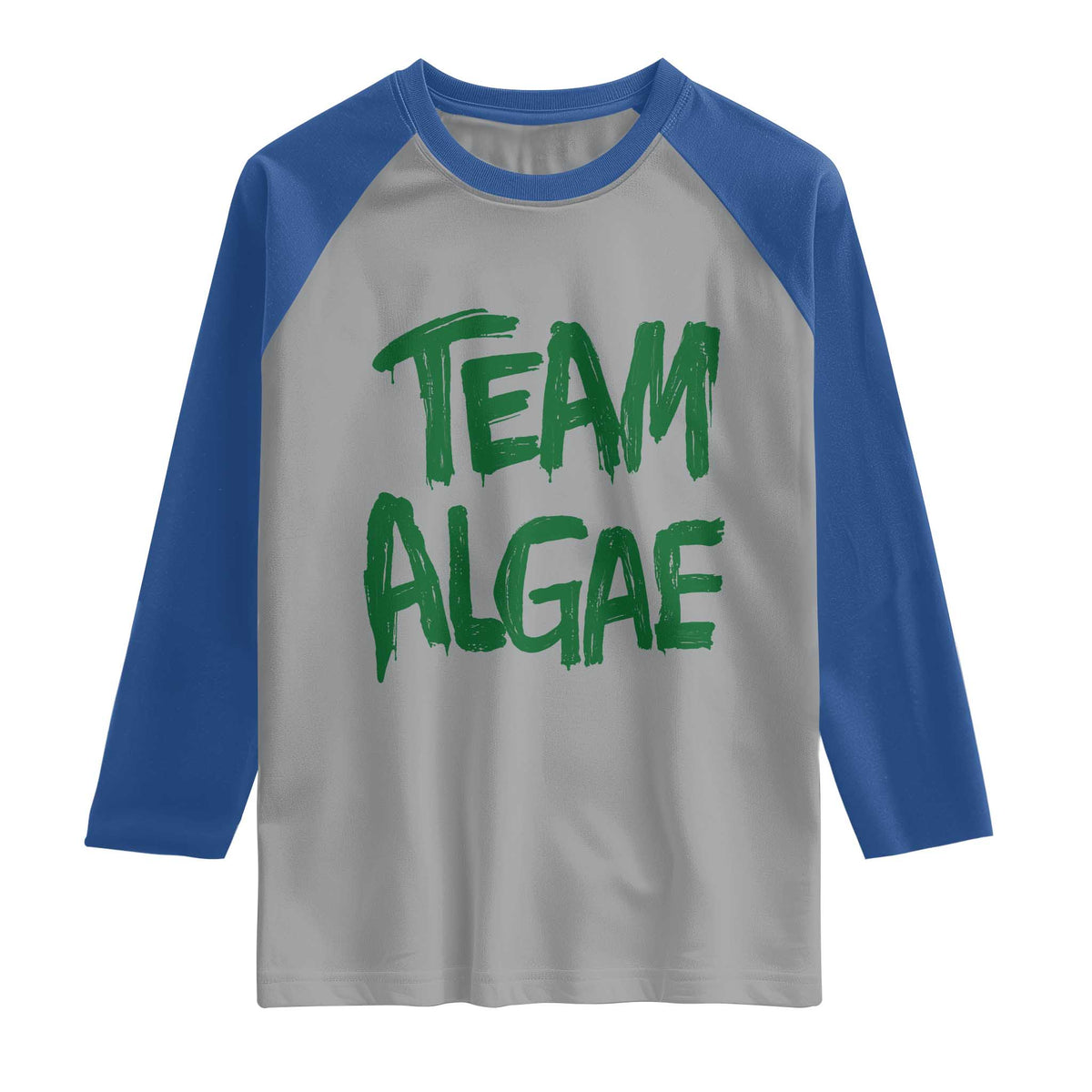 Team Algae Slime Dripping Style Graphic Raglan Shirt Viral Lincoln Memorial Reflecting Pool Swamp Meme