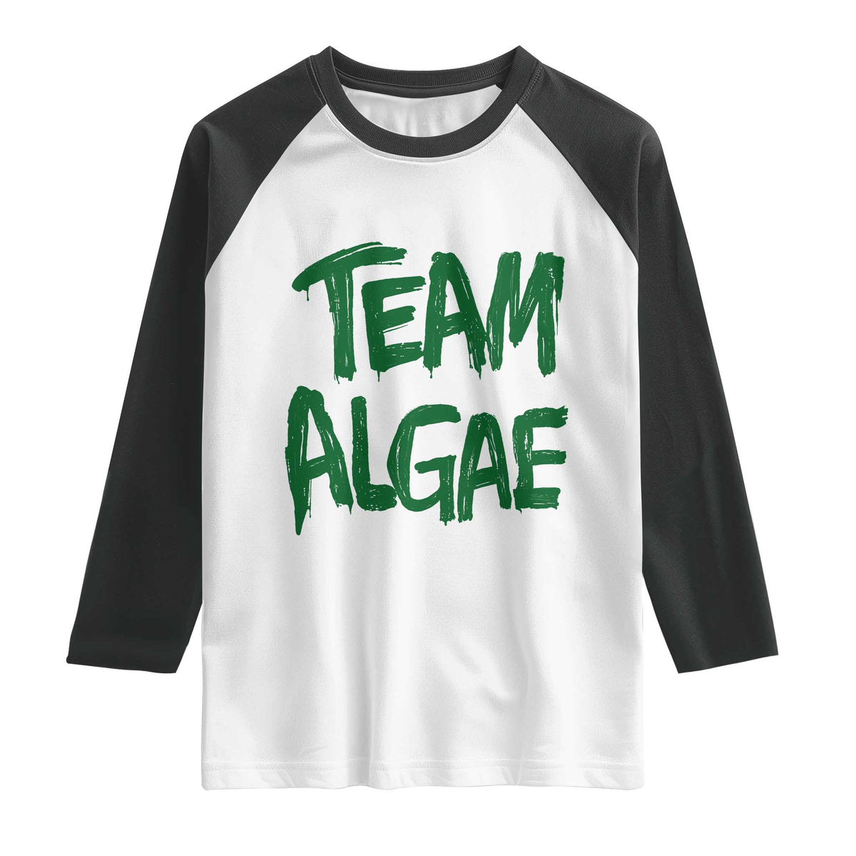 Team Algae Slime Dripping Style Graphic Raglan Shirt Viral Lincoln Memorial Reflecting Pool Swamp Meme