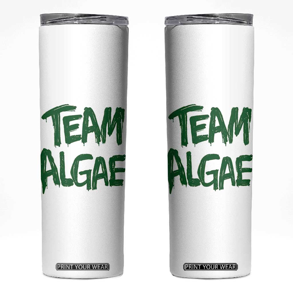 Team Algae Slime Dripping Style Graphic Skinny Tumbler Viral Lincoln Memorial Reflecting Pool Swamp Meme
