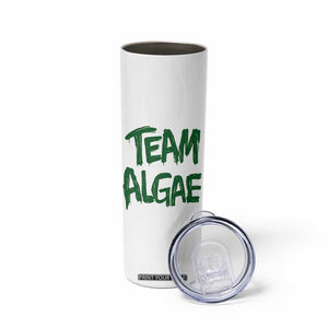 Team Algae Slime Dripping Style Graphic Skinny Tumbler Viral Lincoln Memorial Reflecting Pool Swamp Meme