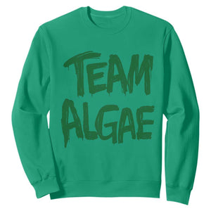 Team Algae Slime Dripping Style Graphic Sweatshirt Viral Lincoln Memorial Reflecting Pool Swamp Meme
