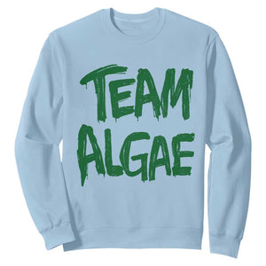 Team Algae Slime Dripping Style Graphic Sweatshirt Viral Lincoln Memorial Reflecting Pool Swamp Meme