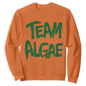 Team Algae Slime Dripping Style Graphic Sweatshirt Viral Lincoln Memorial Reflecting Pool Swamp Meme