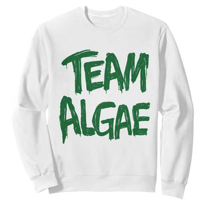 Team Algae Slime Dripping Style Graphic Sweatshirt Viral Lincoln Memorial Reflecting Pool Swamp Meme