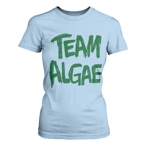 Team Algae Slime Dripping Style Graphic T Shirt For Women Viral Lincoln Memorial Reflecting Pool Swamp Meme