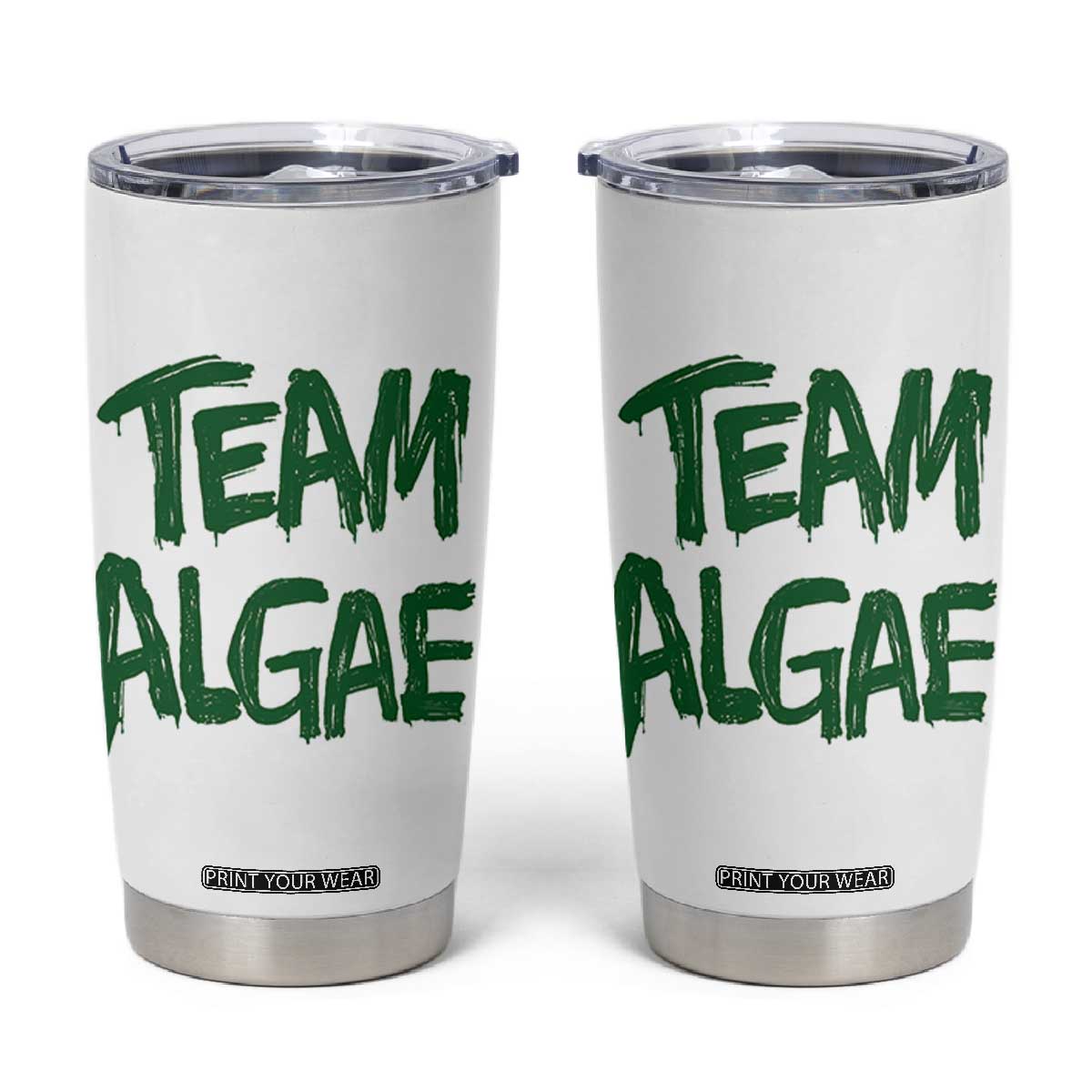 Team Algae Slime Dripping Style Graphic Tumbler Cup Viral Lincoln Memorial Reflecting Pool Swamp Meme