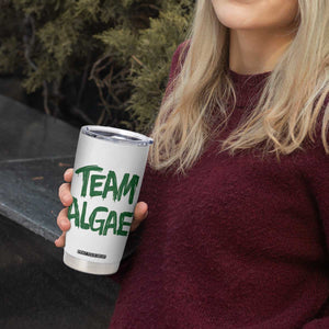 Team Algae Slime Dripping Style Graphic Tumbler Cup Viral Lincoln Memorial Reflecting Pool Swamp Meme