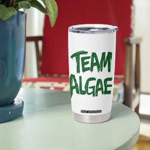 Team Algae Slime Dripping Style Graphic Tumbler Cup Viral Lincoln Memorial Reflecting Pool Swamp Meme