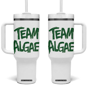 Team Algae Slime Dripping Style Graphic Tumbler With Handle Viral Lincoln Memorial Reflecting Pool Swamp Meme
