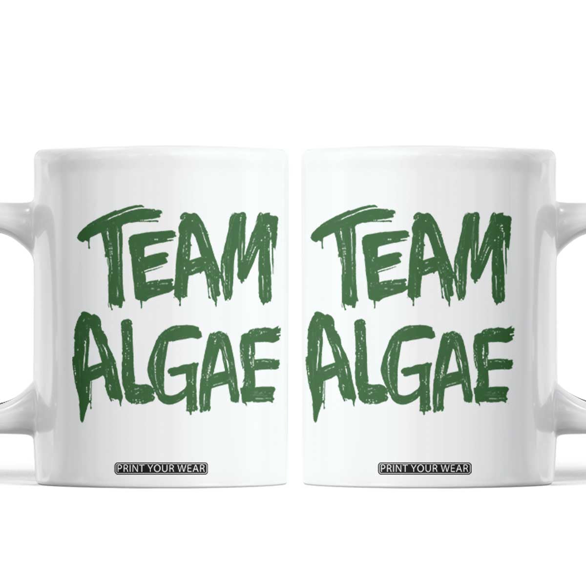 Team Algae Slime Dripping Style Graphic Coffee Mug Viral Lincoln Memorial Reflecting Pool Swamp Meme