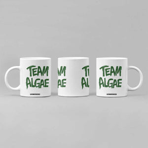 Team Algae Slime Dripping Style Graphic Coffee Mug Viral Lincoln Memorial Reflecting Pool Swamp Meme