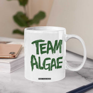 Team Algae Slime Dripping Style Graphic Coffee Mug Viral Lincoln Memorial Reflecting Pool Swamp Meme