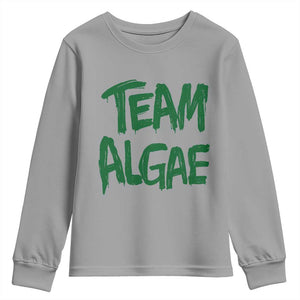 Team Algae Slime Dripping Style Graphic Youth Sweatshirt Viral Lincoln Memorial Reflecting Pool Swamp Meme