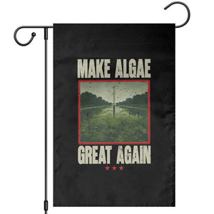 Make Algae Great Again Funny DC Slamp Slime Parody Garden Flag Washington Monument Reflecting Pool Vintage Photo