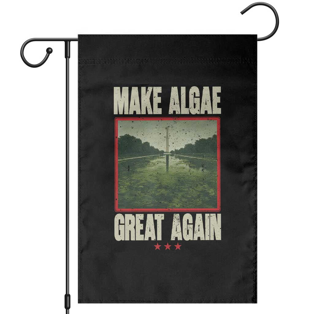 Make Algae Great Again Funny DC Slamp Slime Parody Garden Flag Washington Monument Reflecting Pool Vintage Photo TS02 Black Print Your Wear