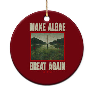 Make Algae Great Again Funny DC Slamp Slime Parody Ceramic Ornament Washington Monument Reflecting Pool Vintage Photo