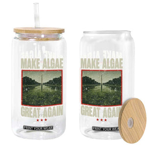Make Algae Great Again Funny DC Slamp Slime Parody Glass Can Washington Monument Reflecting Pool Vintage Photo