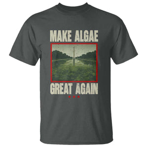 Make Algae Great Again Funny DC Slamp Slime Parody T Shirt Washington Monument Reflecting Pool Vintage Photo