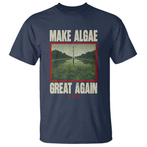Make Algae Great Again Funny DC Slamp Slime Parody T Shirt Washington Monument Reflecting Pool Vintage Photo