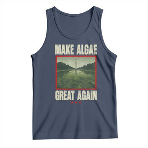 Make Algae Great Again Funny DC Slamp Slime Parody Tank Top Washington Monument Reflecting Pool Vintage Photo