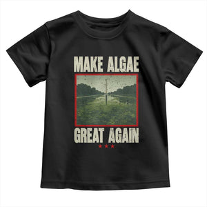 Make Algae Great Again Funny DC Slamp Slime Parody Toddler T Shirt Washington Monument Reflecting Pool Vintage Photo