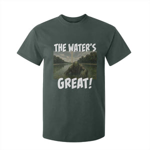 The Water is Great Swamp Monster Reflecting Pool T Shirt For Kid Funny Washington DC Algae Creature Meme