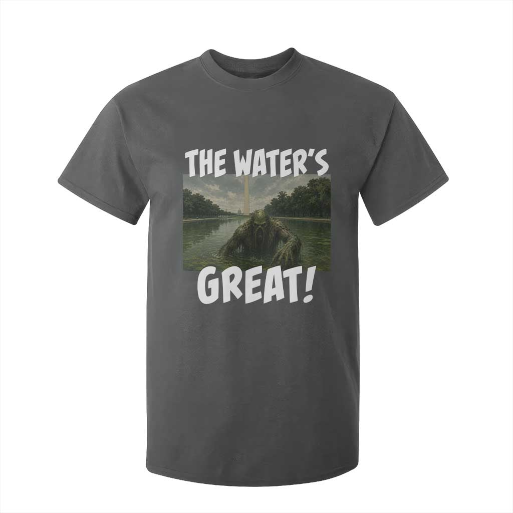 The Water is Great Swamp Monster Reflecting Pool T Shirt For Kid Funny Washington DC Algae Creature Meme